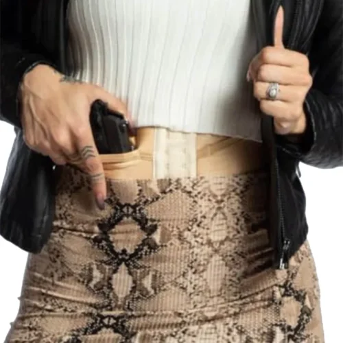 Petite Natural Concealed Carry Corset Holster-1
